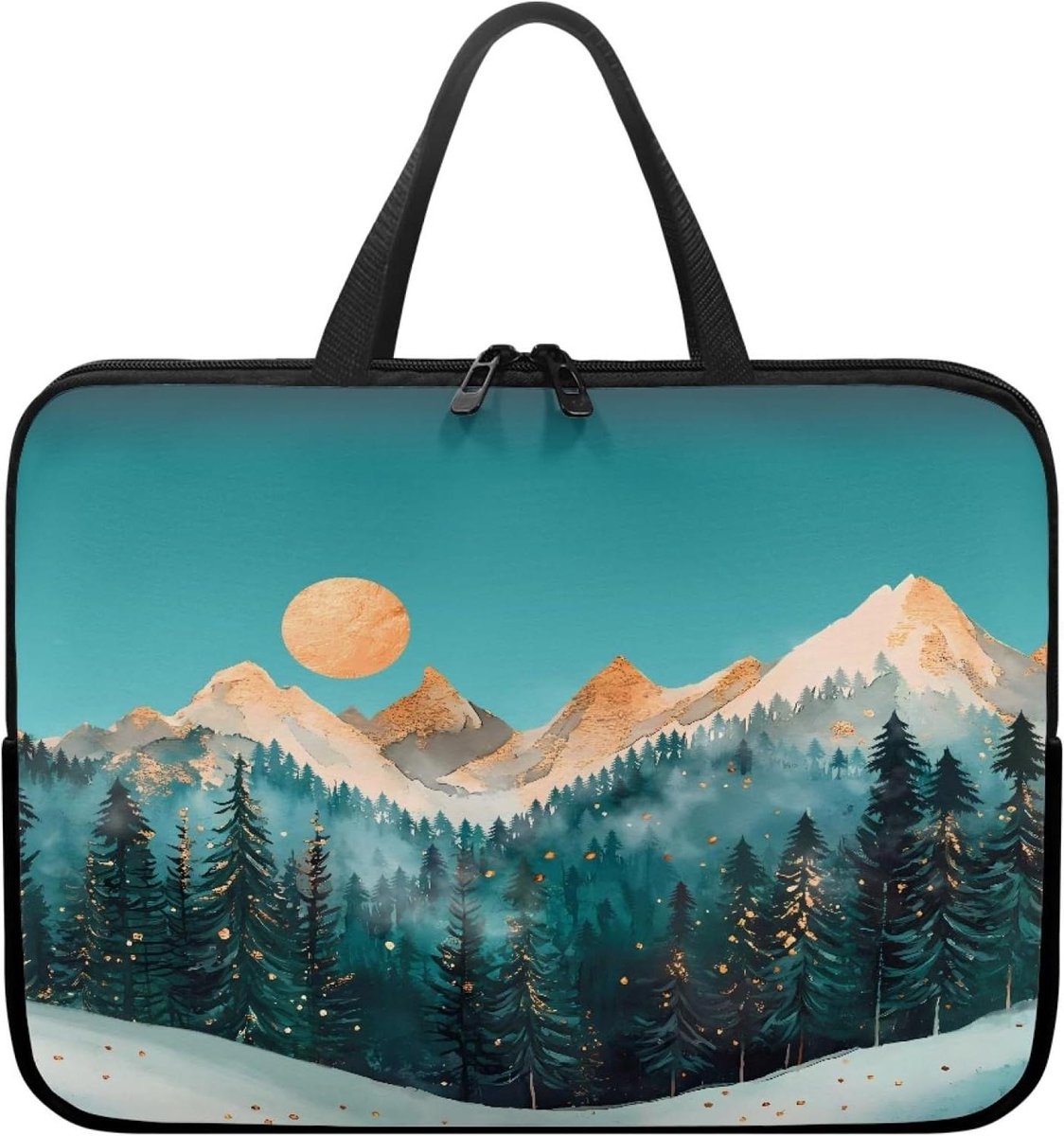 Laptoptas - Handtas Notebook - Zakelijk Reizen - Waterafstotend Materiaal - 10-17 Inch - Zwart