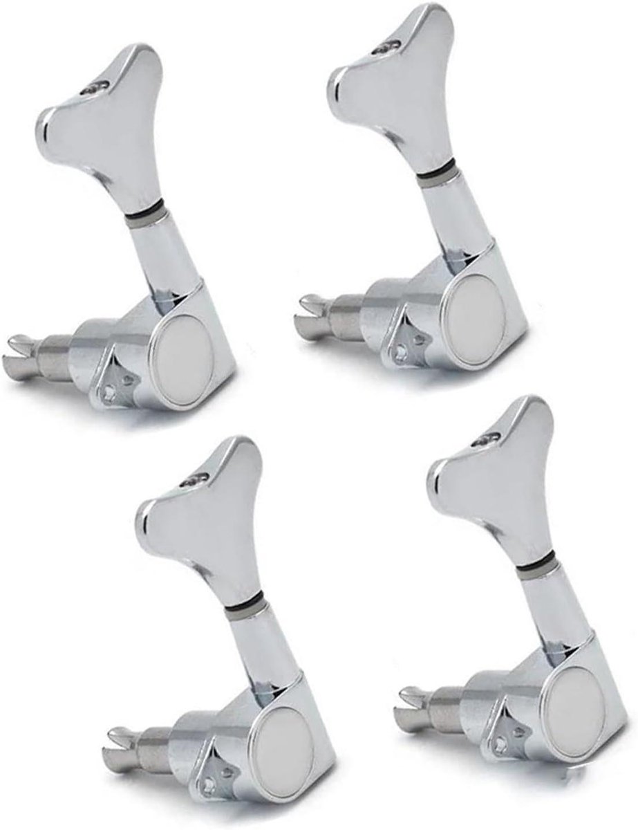 Gitaar Stemknoppen - Stemapparaat Set - Gitaar Stemmen - Metaal Constructie - 4R - Chroom