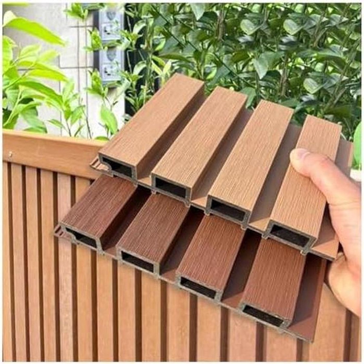 Privacy Scherm - Tuinscherm Composiet - Buitenruimte Aankleden - Splicebaar Ontwerp - 22x140cm - Wit
