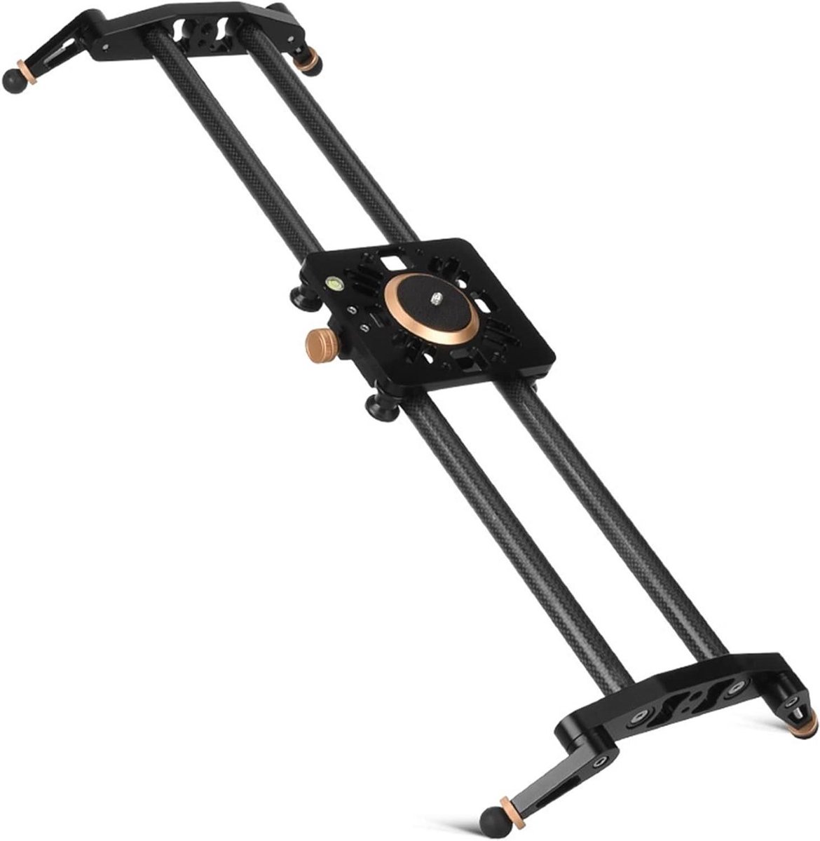 Schuifrail Camera - Fotografie Track - Soepele Opnames - Koolstofvezel Constructie - 120cm Lengte - Zwart