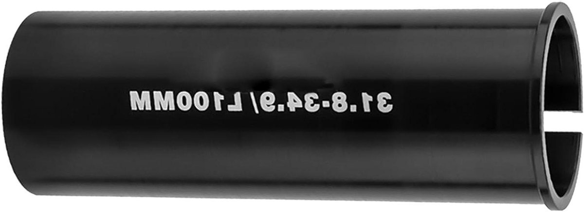 Zadelpen Adapter - Zadelbuis Verloop - Fiets Upgrade - Aluminium Legering - 100 mm Lengte - Zilver