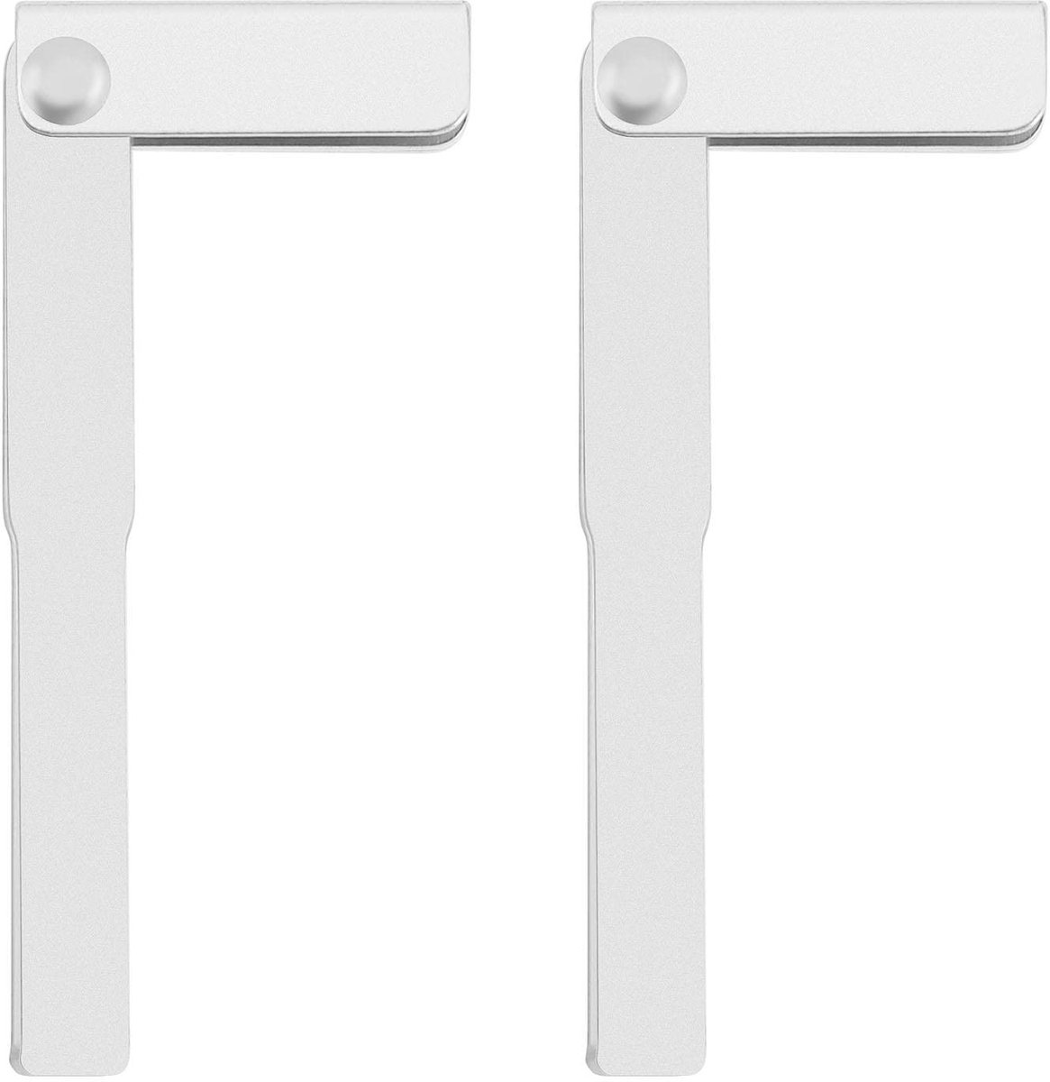 Dailygoody - Auto Afstandsbediening - Noodsleutel Blad - Zilver - HU101 Sleutel - Geschikt voor Land Rover - 2 Stuks