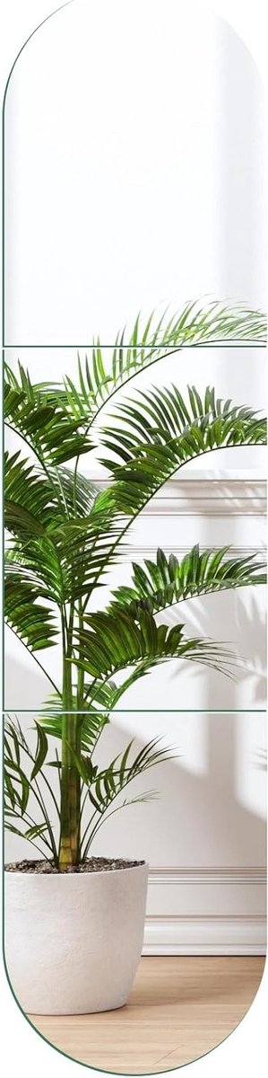 Grote Frameloze Wandspiegel 50x35.5cm - Plakspiegel voor Badkamer, Slaapkamer en Woonkamer