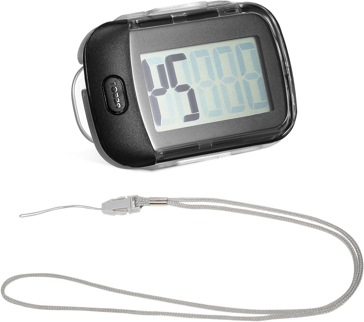 Draagbare Stappenteller - Pedometer Clip - Fitness Doelen - Eenvoudige Bediening - 6.20x4.00x1.20cm - Zoals Afgebeeld