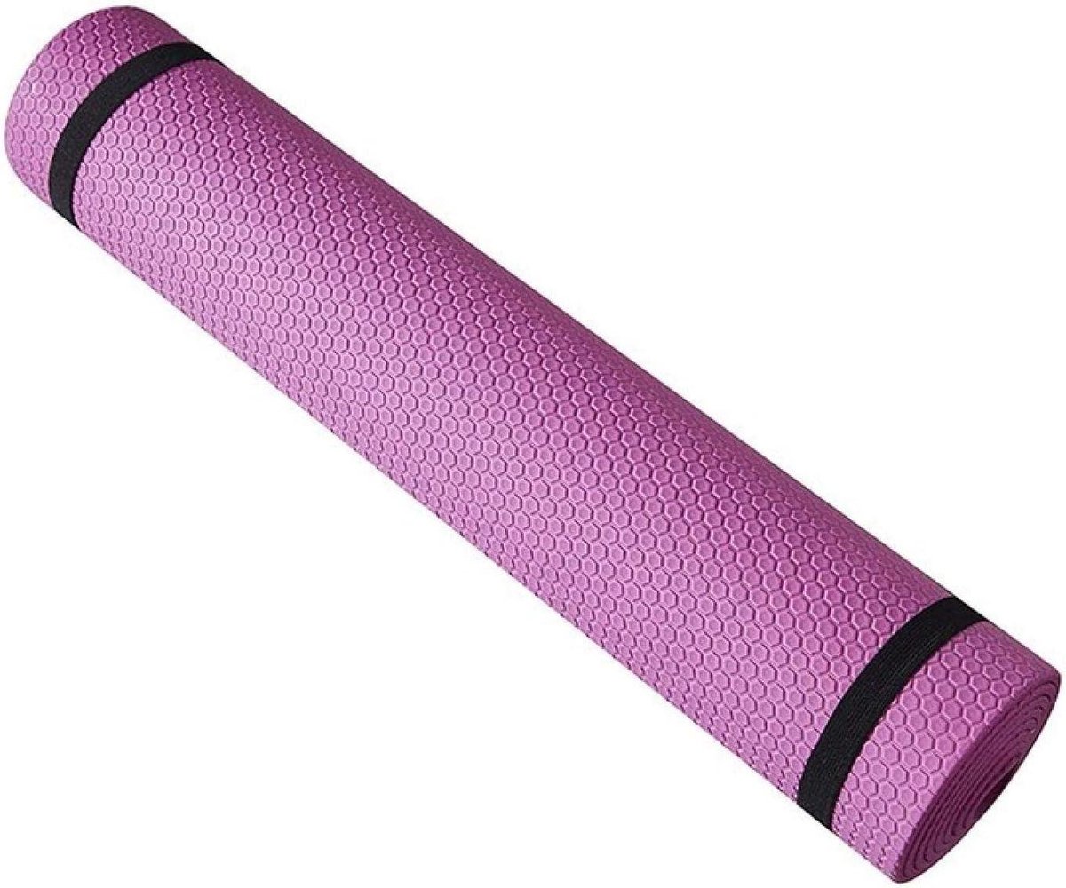 Yogamat - Fitnessmat Sportmat - Comfortabel Trainen - Antislip Dubbelzijdig - 173 x 61 cm - Roze