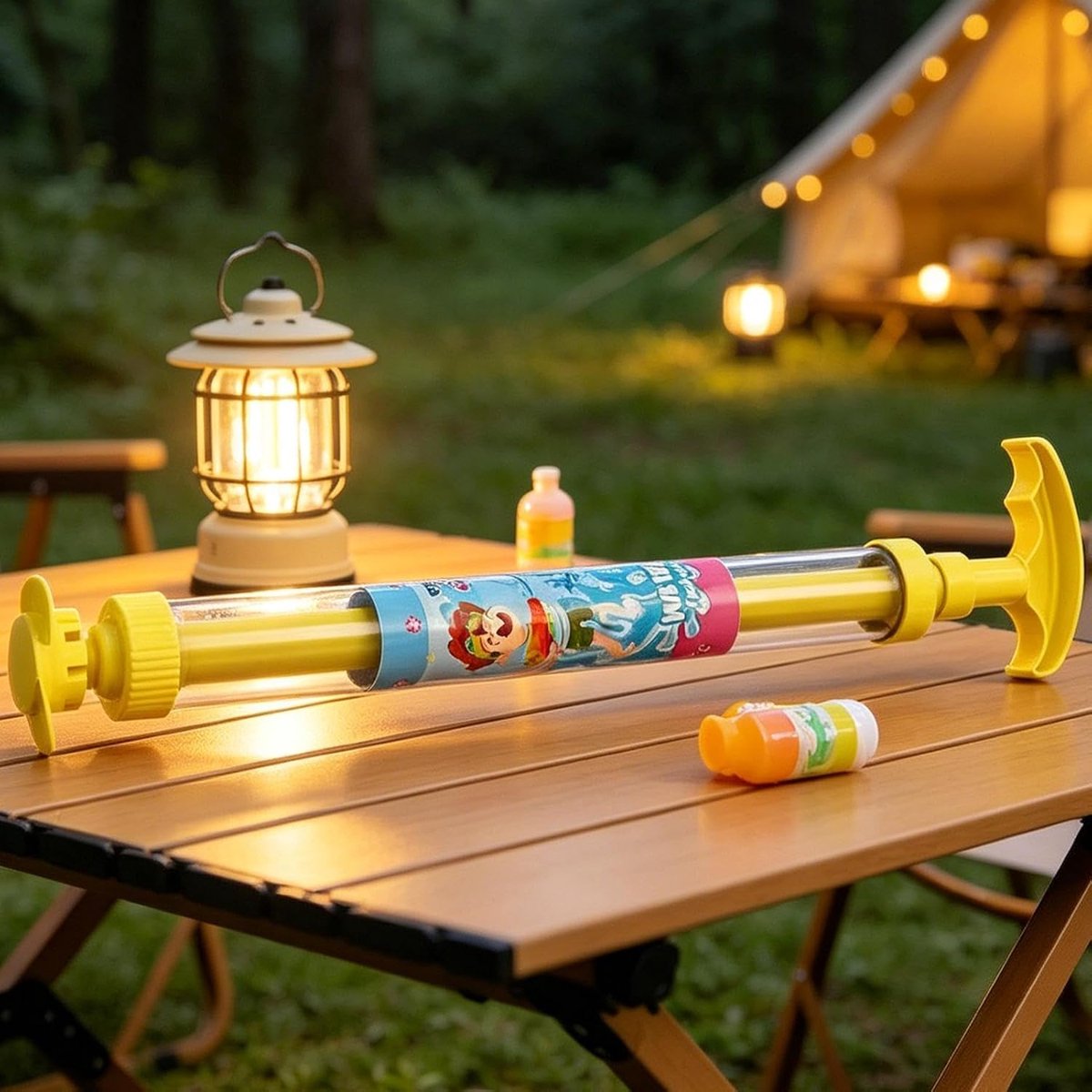 Waterspuit Voor Kinderen - Waterkanon Speelgoed - Zomer Pret - Verreikende Hogedruk - 44 cm - Geel – foto 2