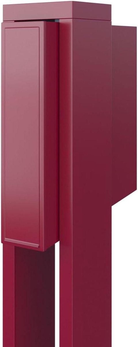 Brievenbus - Postbak - Post Ontvangen - Vrijstaand Model - 130 cm Hoog - Mat Rood