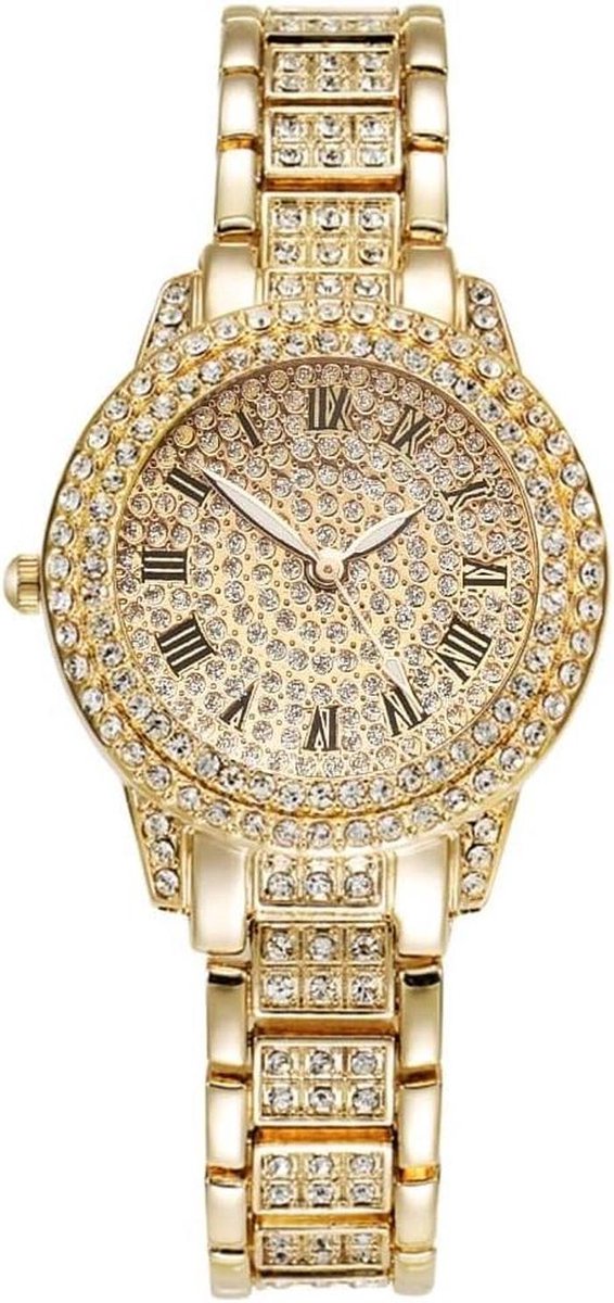 Dameshorloge - Horloge voor dames - Tijd aflezen - Ultra dun design - 1 stuk - Roségoud