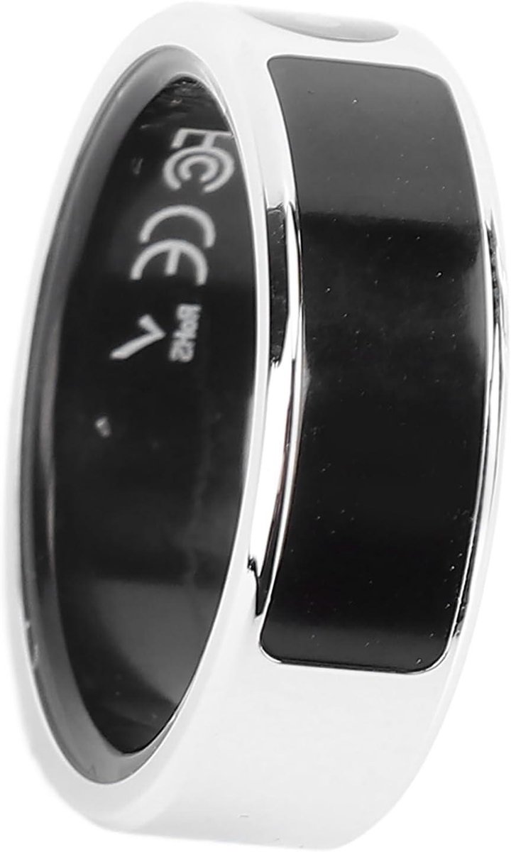 Slimme Ring - Fitness Tracker - Sportactiviteiten Monitoren - Kleurenscherm Gebarenbediening - IP68 Waterdicht - Zilver