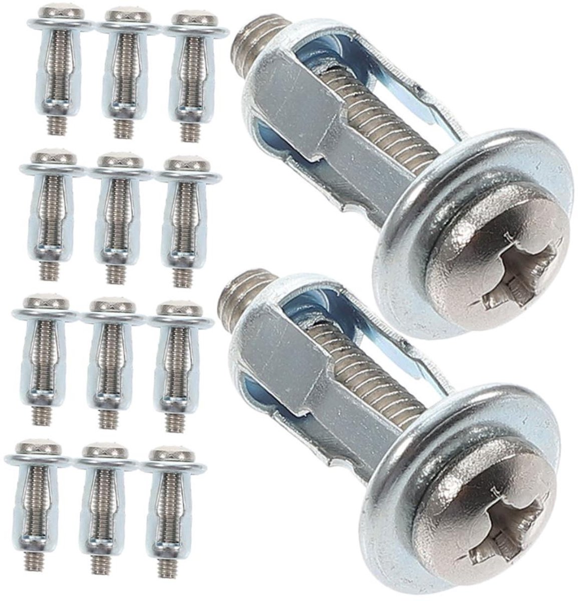 Metaal expansiebout - Holle deur ankers - Holle wanden bevestigen - Verbeterd expansie mechanisme - 15 stuks - Zilver