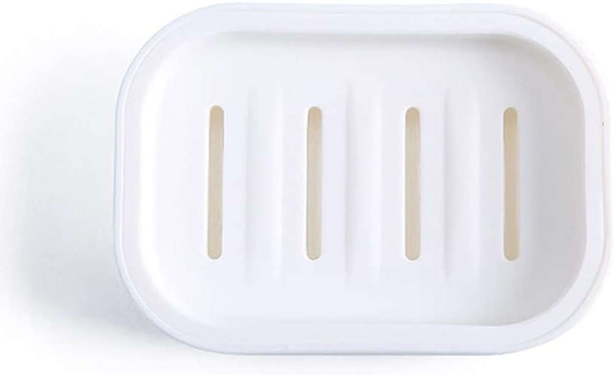 Vierkante Zeepdispenser van Plastic voor Badkamer en Keuken, Makkelijk Schoon te Maken, Wit, Antislip, Duurzaam