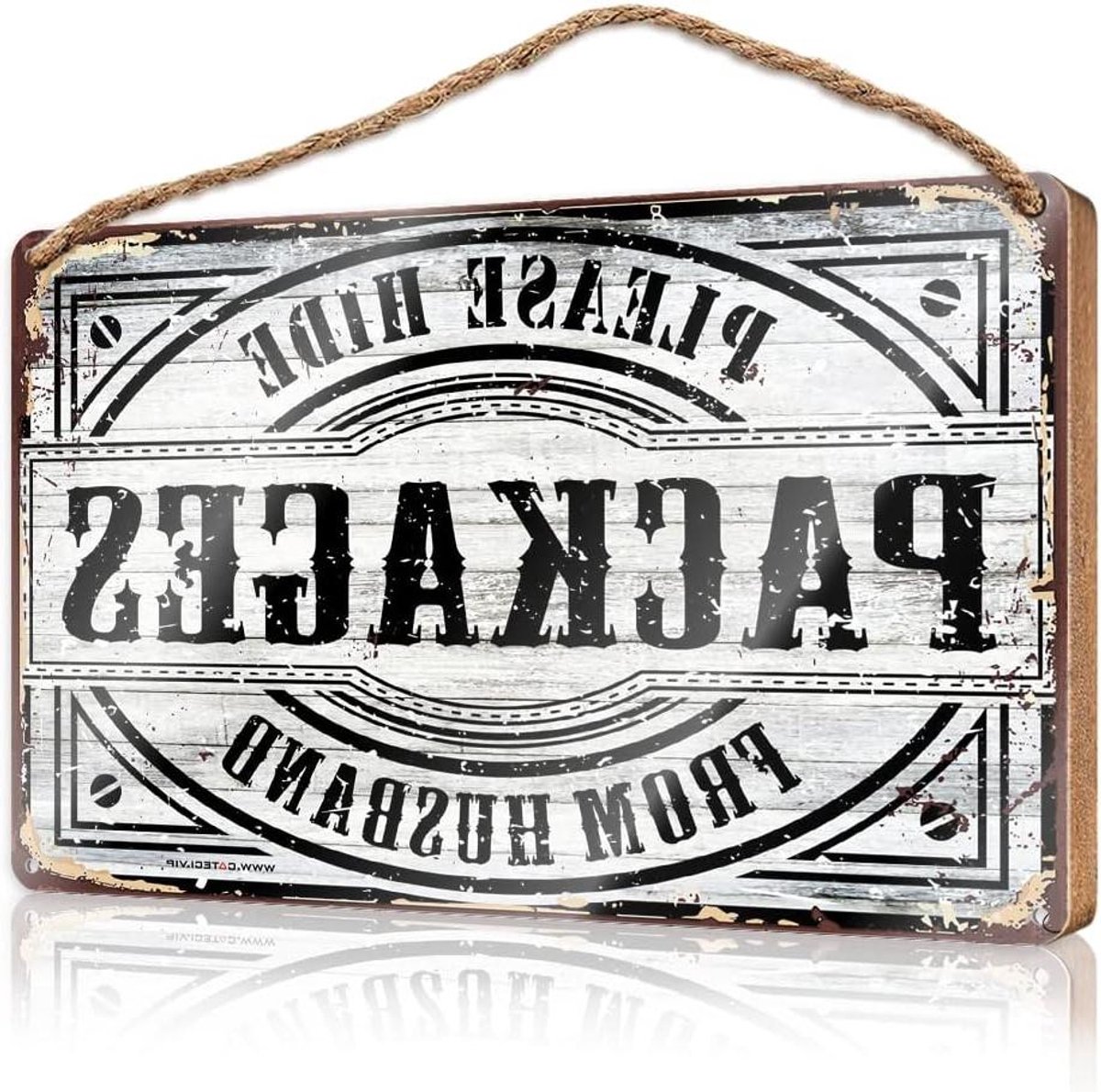 Houten Decoratiebord - Wanddecoratie Hout - Woonkamer Aankleden - UV-Print Technologie - 23x35CM - Niet gespecificeerd