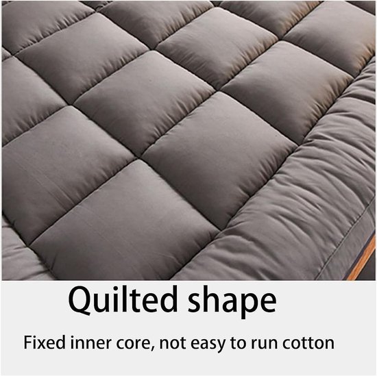 Opvouwbare Futon Matras - Japanse Vloermat - Logeren en Reizen - Ergonomisch Ontwerp - 90 x 190 cm - Grijs — afbeelding 4