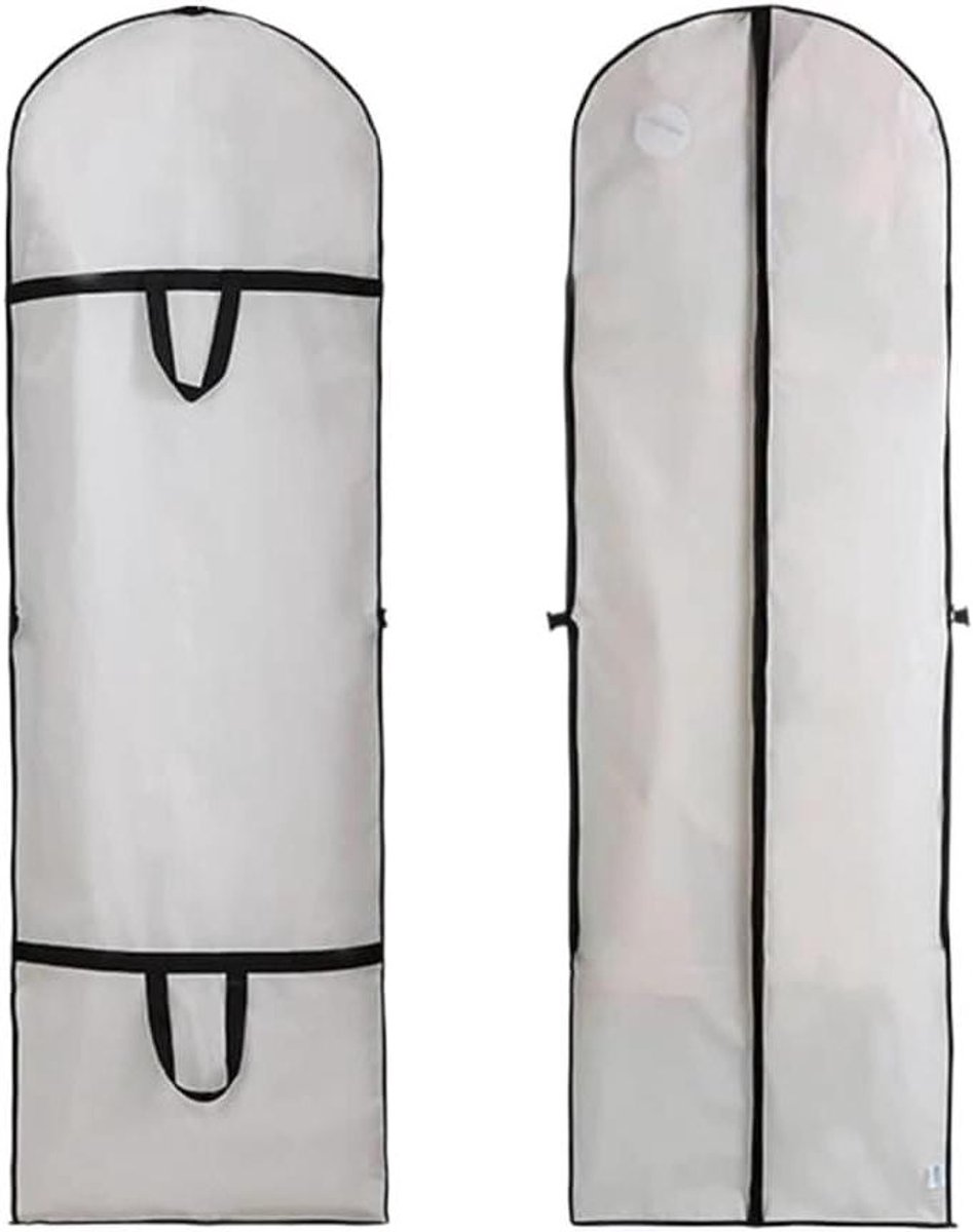Jurk Opbergzak - Kledinghoes Beschermhoes - Kleding Beschermen - Ademende Materialen - 2 Stuks - Transparant
