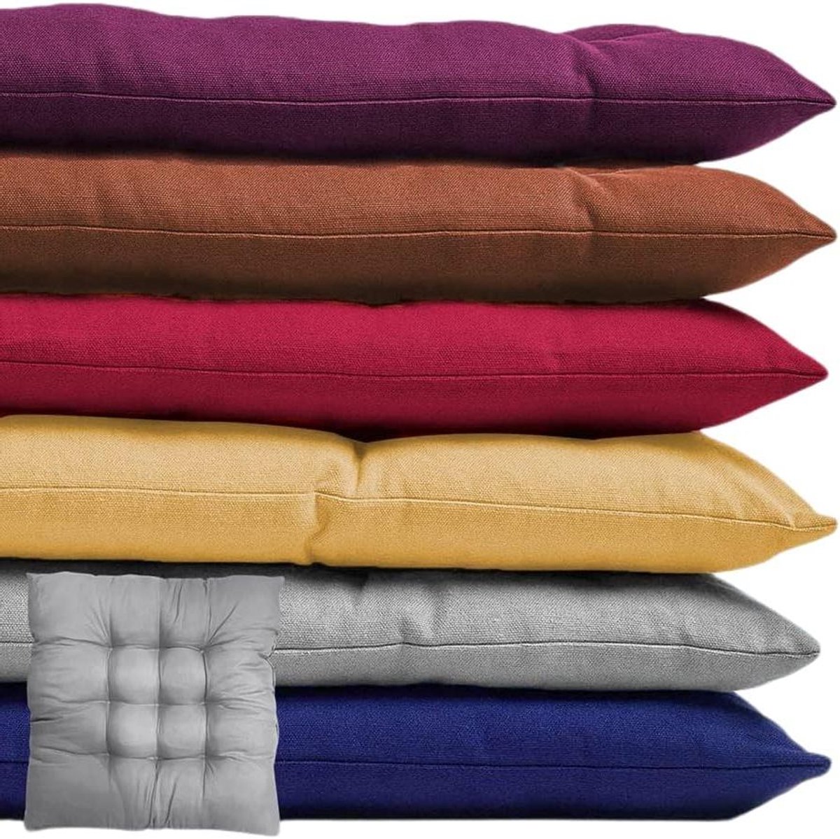 Bankkussen - Zitkussen Tuinbank - Comfortabel Zitten - Antislip Bevestiging - Tot 170 cm - Blauw