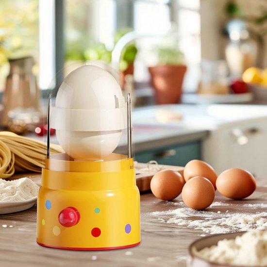 Eiermixer Handmatig - Keuken Schudder - Snel Ingrediënten Mixen - Eenvoudige Pull Mechanisme - 8.9 x 9.2 x 8.9 cm — afbeelding 2
