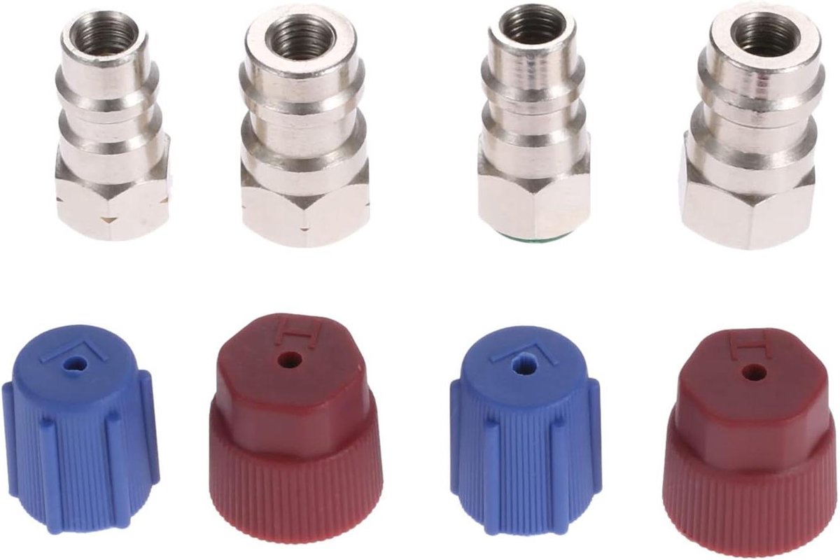 Adapter Kit - Ombouw Set - Airco Omzetten - Roestvrij Staal - 2 Sets - Zilver