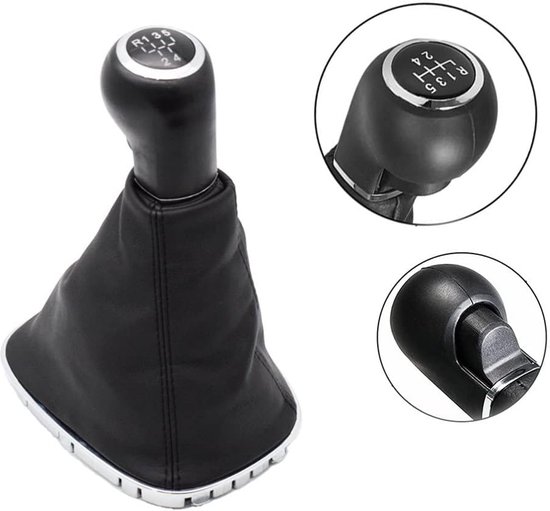 Pookknop Set - Schakelknop Frame - Auto Rijervaring - Glad Schakelen - 5/6 Speed - Zwart — afbeelding 4