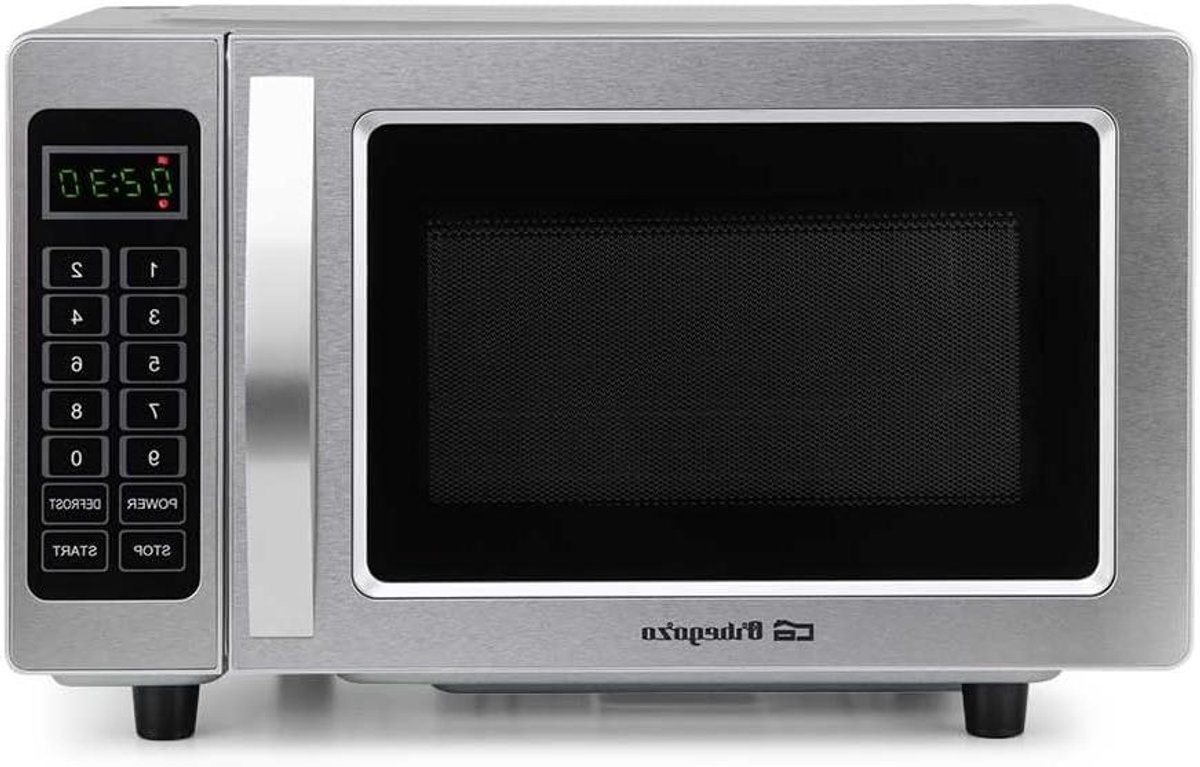 Professionele Magnetron - Compacte Oven - Snel Verwarmen - Keramische Bodem - 25 Liter - Grijs