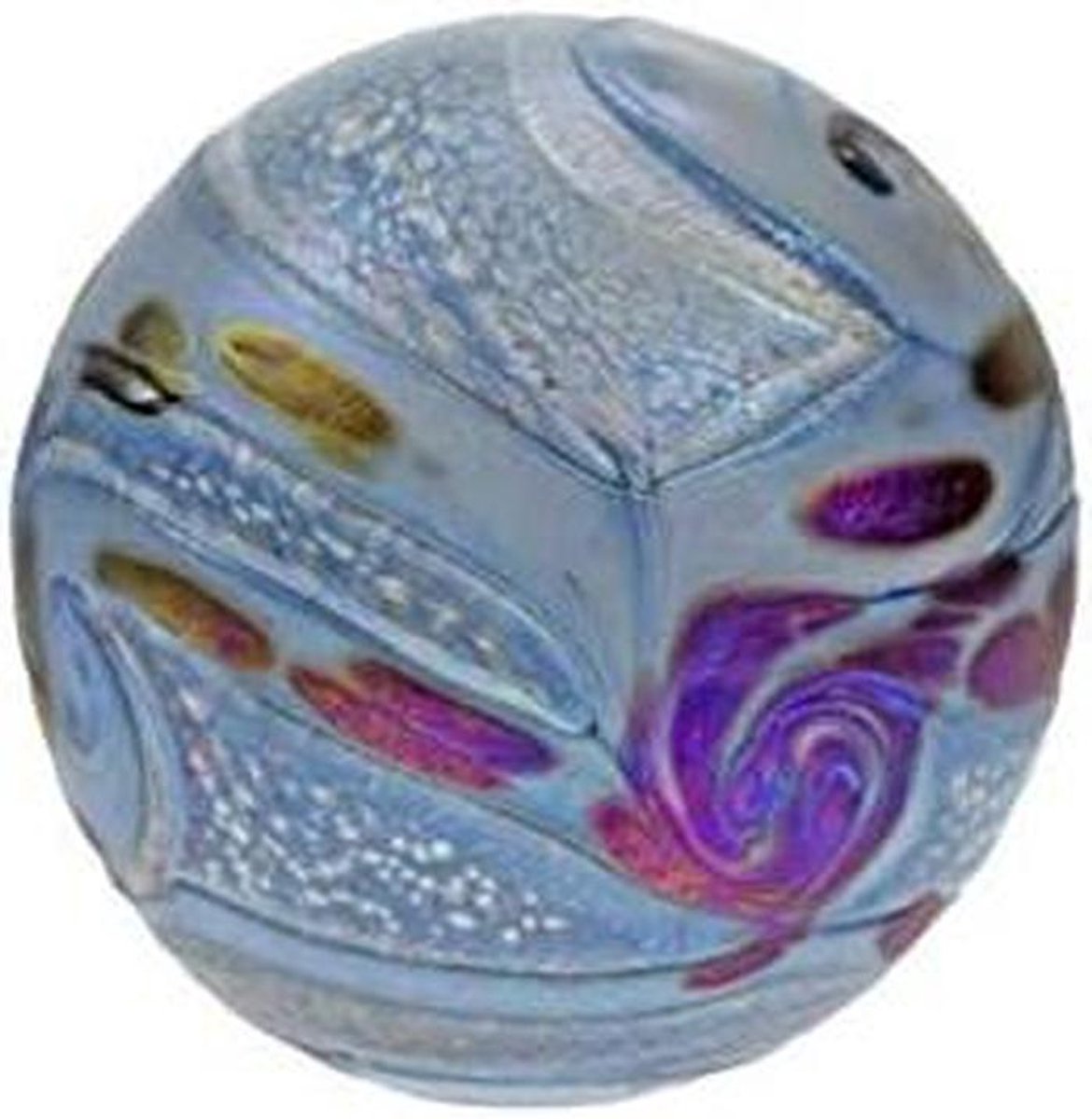 Herdenkingsurn - As object - Herdenking - Handgemaakt kristalglas - 0.5L inhoud - Blauw