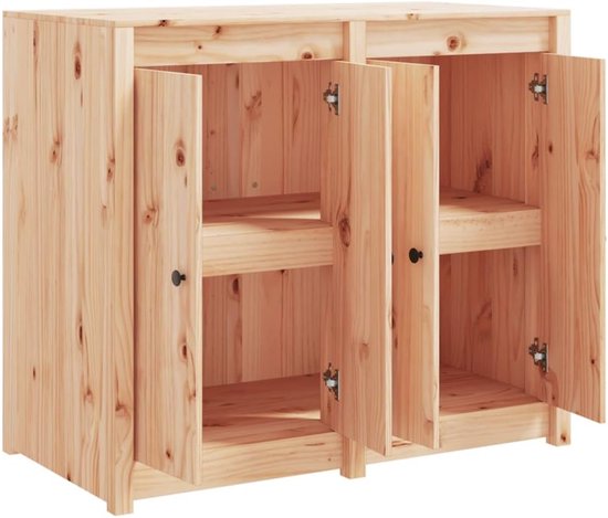 Buitenkeuken Kast - Tuinkast Opbergkast - Buiten Koken - Massief Hout - 109 x 57.6 x 14.5 cm - Houtkleur — afbeelding 5