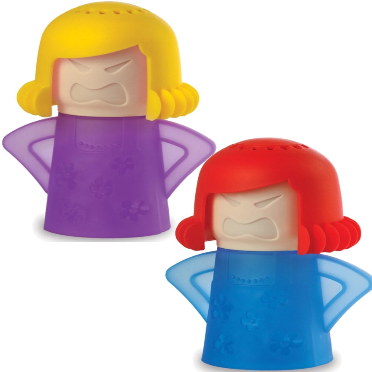 Virtubuy - Angry Mama Magnetron Cleaner - Stoomreiniger - Gezond Keukenhulpmiddel - Blauw - Vaatwasserbestendig - Veilig voor het milieu - Geschikt ...