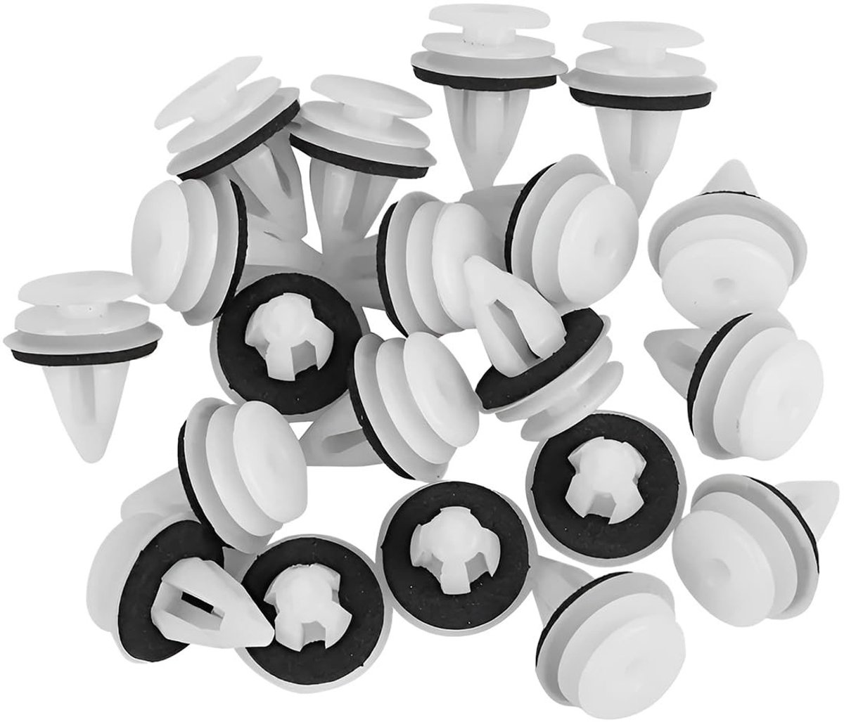 Allecto - Autobevestigingsclips - Nylon kunststof - 50 stuks - Universele autoaccessoires - Slijtvast en corrosiebestendig - Voor carrosserie en be...