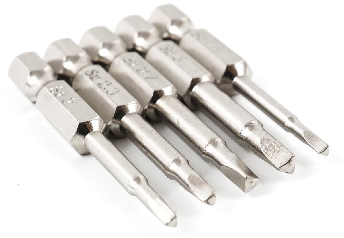 Allecto - 5 Pieces Stahl Magnet Dreieck Kopf Schraubendreher Bits - Duurzaam en veelzijdig - Geschikt voor verschillende schroefmachines - Hoogwaar...