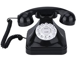 Byshayne - Vintage telefoon - Retro corded desk phone - Unieke decoratie - Klassieke uitstraling - Ideaal voor thuis en kantoor - Vintage look - G