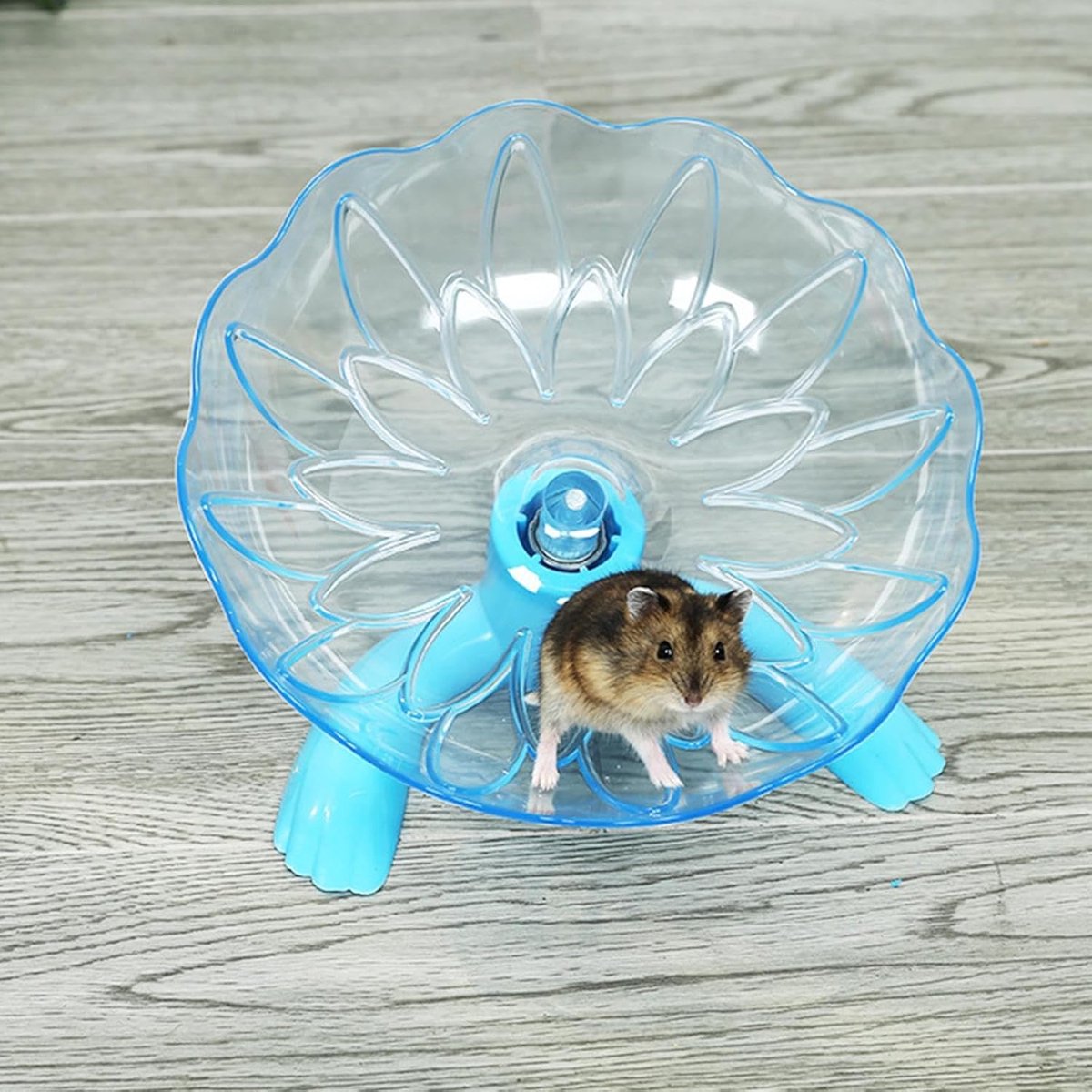Hedgehogwiel, stil hamsterwiel - Hamster lopen wielen,Muizenkooi -accessoires, stabiele, transparante joggingspinner, PET -verrijking voor ferret chinchilla spelen
