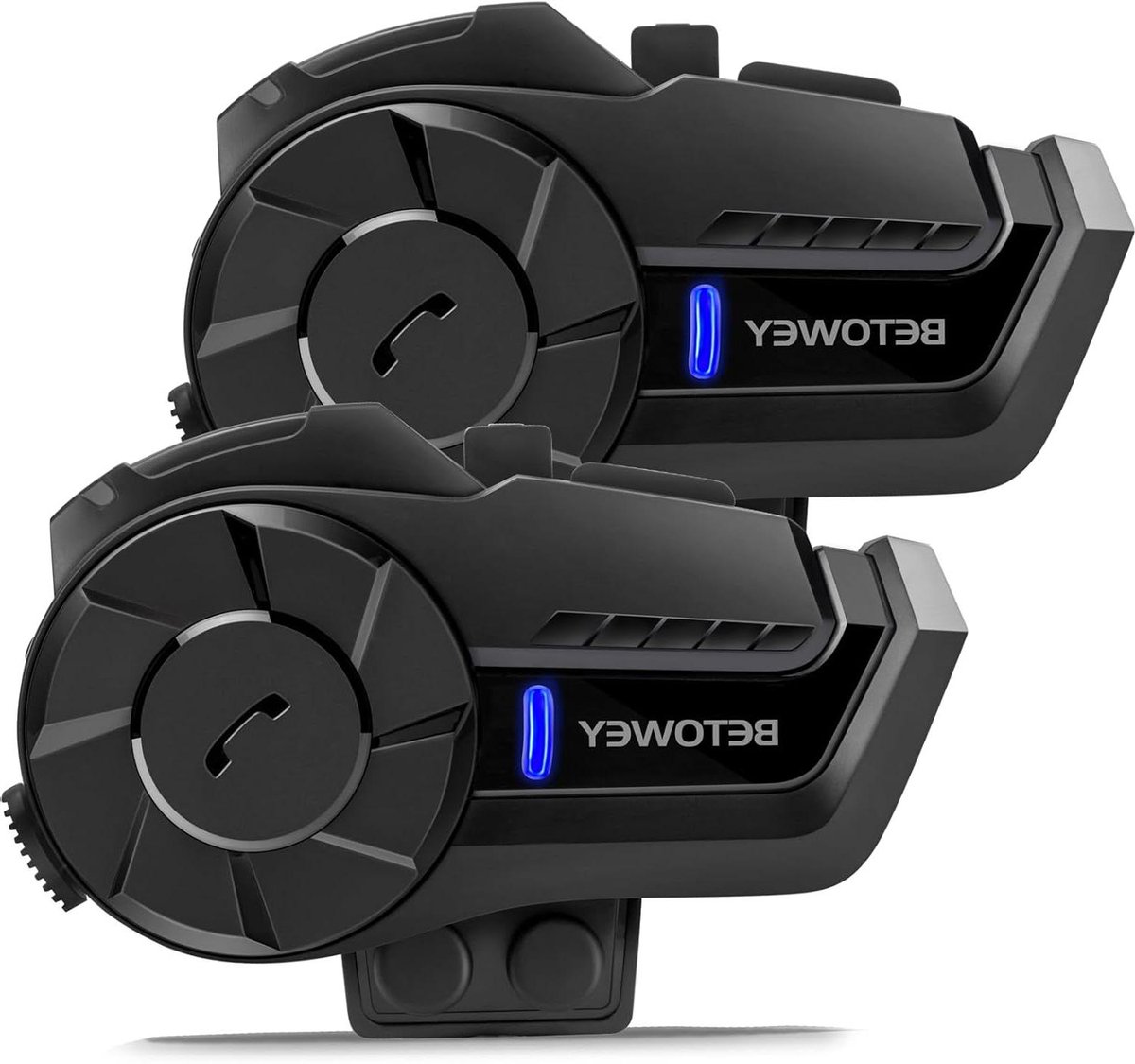 Bluetooth Intercom - Motorhelm Kit - Motor Communicatie - 800m Bereik - 700 mAh Batterij - Zwart