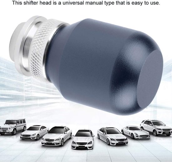 Schakelpook Knop - Pookknop Auto - Auto Interieur Tuning - Universele Pasvorm - 3 Adapters - Titanium — afbeelding 3