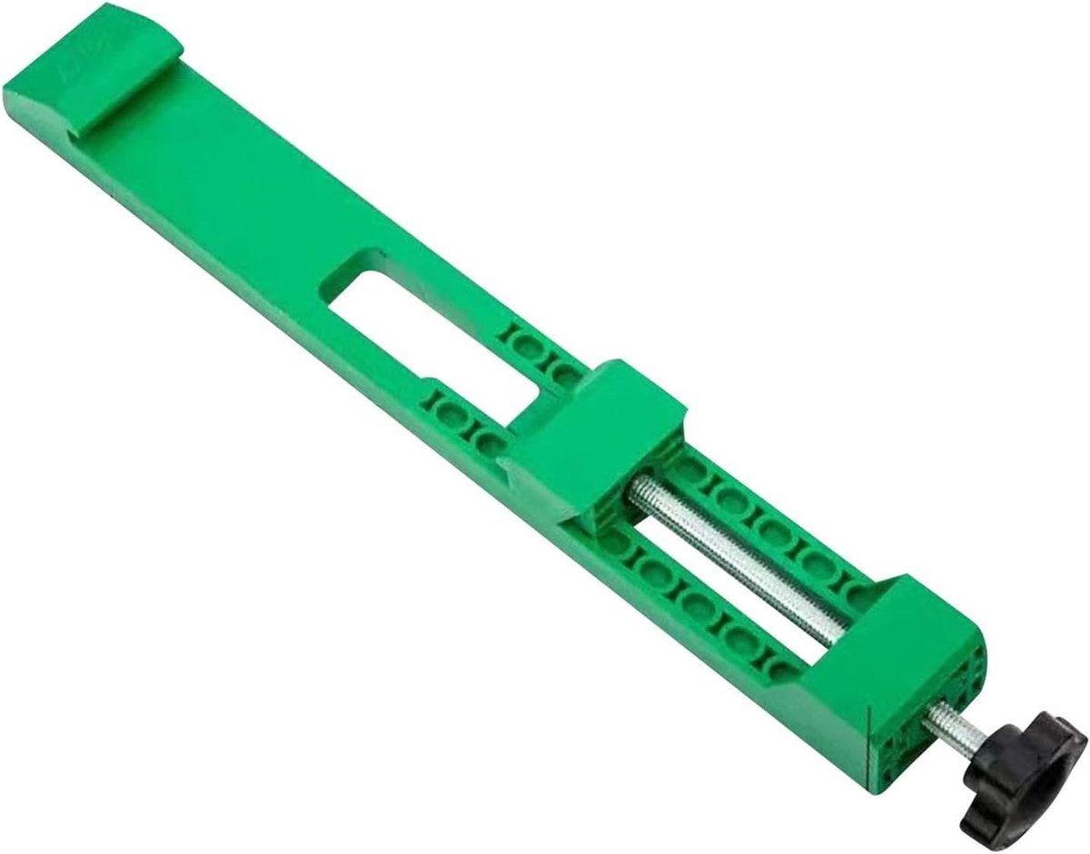 Verstelbare Zaaggids - Snijgeleider Houtbewerking - Nauwkeurig Zagen - Universele Compatibiliteit - 145-208 mm Basis - Groen