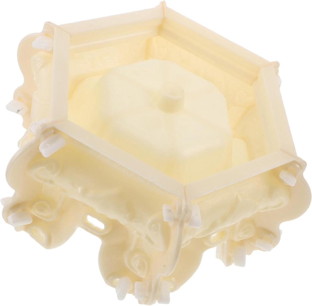 Betonmal voor Zuilbasis - Cementmal Herbruikbaar - Tuindecoratie Maken - Extreme Weerbestendigheid - 35 x 35 x 24 cm - Beige