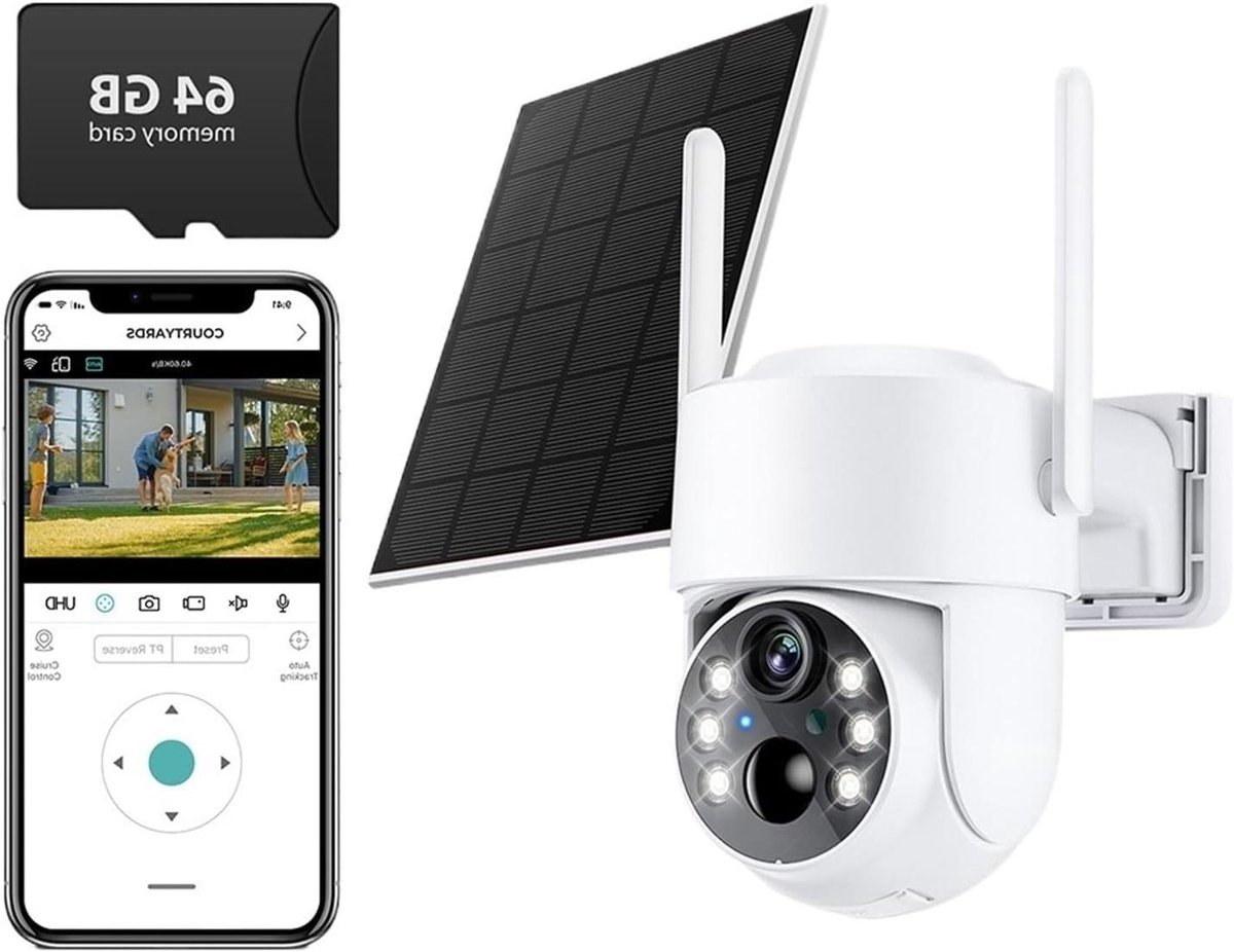 Beveiligingscamera Dubbele Lens - Wifi Camera Buiten - Huis Beveiligen - AI Auto Tracking - 3MP Resolutie - Wit