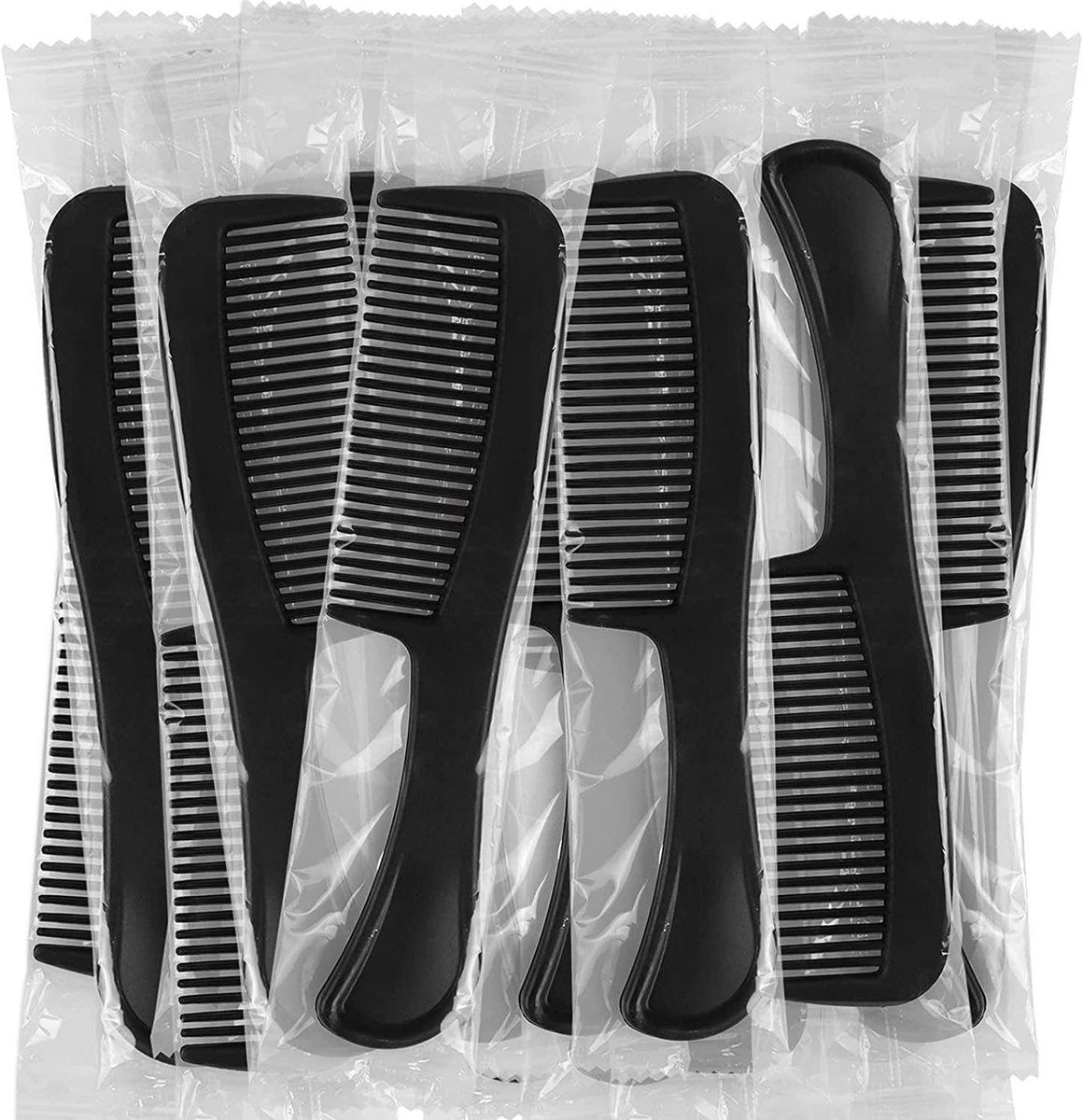Kammen Set - Haarkammen - Dagelijks Gebruik - Individueel Verpakt - 500 Stuks - Zwart