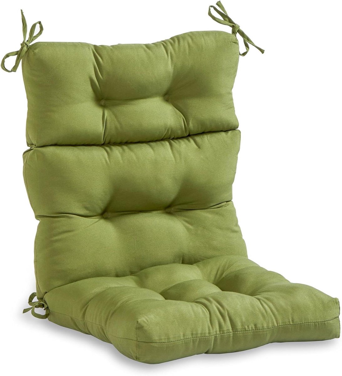Stoelkussen set - Zitkussen rugkussen - Buiten ontspannen - Water- en vlekbestendig - 44 x 22 inch - Groen