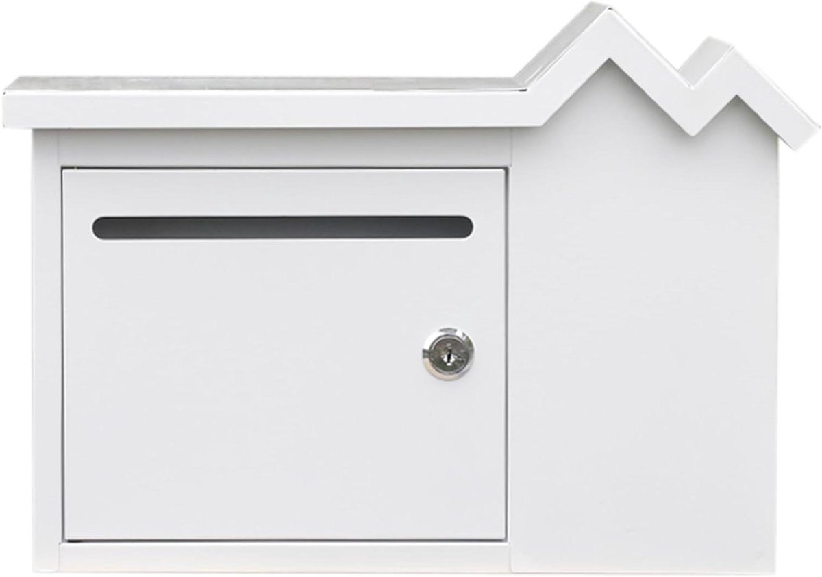 Gegalvaniseerde brievenbus - Pakketdoos muur - Post ontvangen - Volledige opening deur - 32 x 21 x 20 cm
