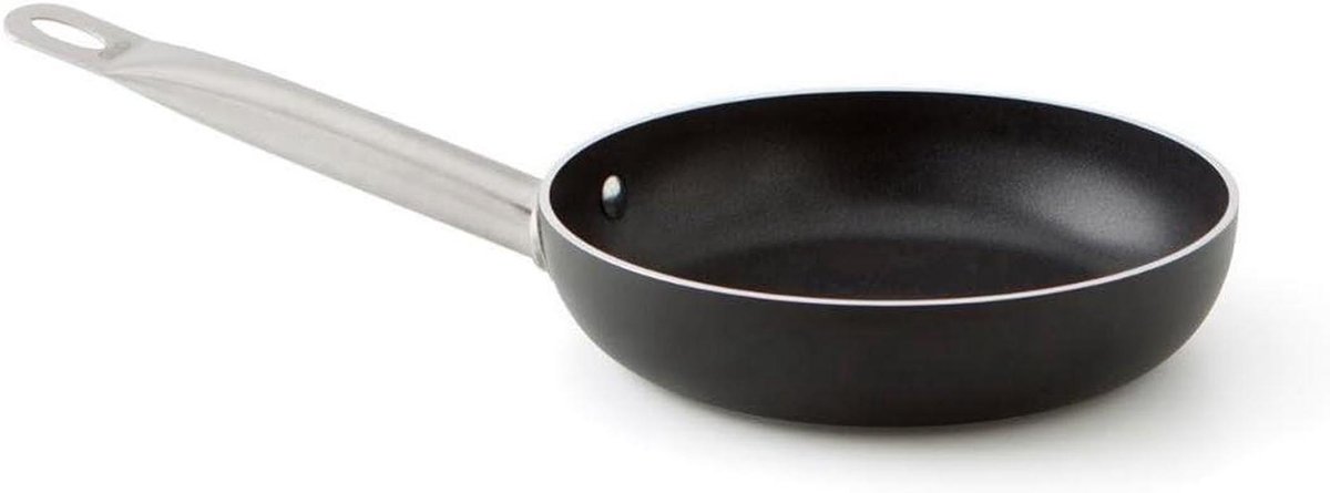 Braadpan Aluminium - Kookpan - Lekker Koken - Antiaanbaklaag - 24 cm - Zwart