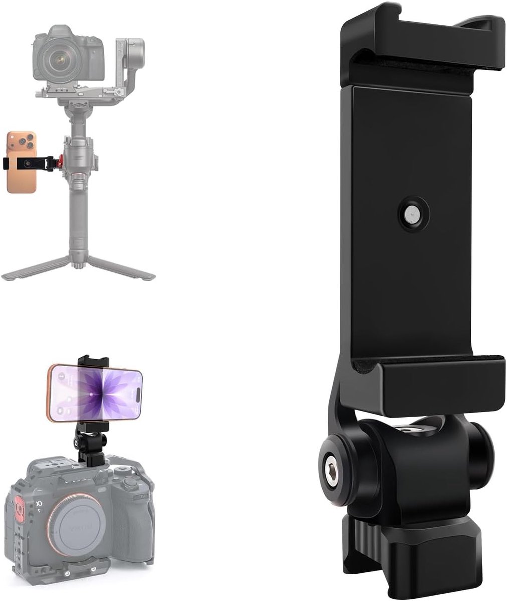 Aluminium Telefoon Statief met Cold Shoe Mount & NATO Clamp voor Gimbal Stabilizers