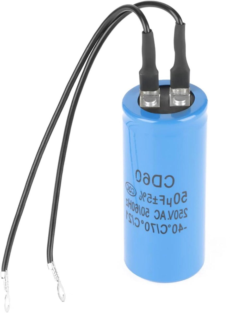 Motor Condensator - Startcondensator Motor - Motor Starten - Explosieveilig Ontwerp - 250V AC 50uF - Blauw