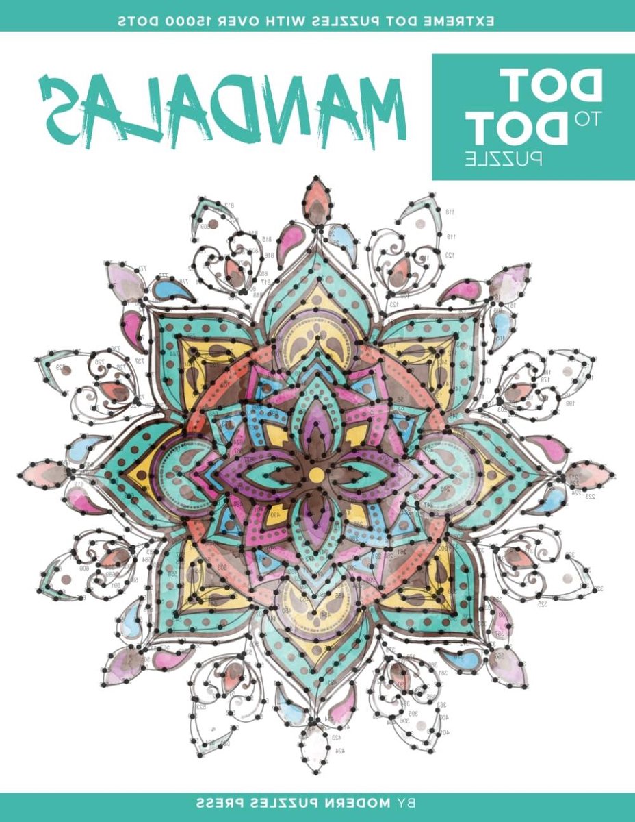Mandala Dot to Dot Puzzel - Volwassen Puzzelboek - Ontspannend Tekenen - Meer dan 15000 Stippen