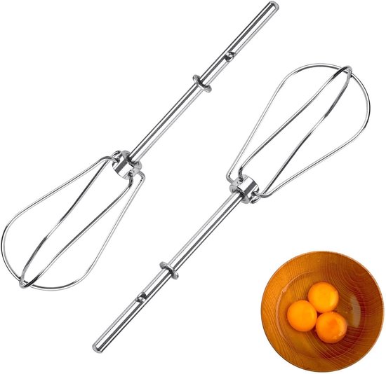 4KHM5DHWH5 4KHM3WH5 Handmixer-opzetstukken voor handmixer, 2 stuks garde, roestvrijstalen handmixer en opzetstuk voor staafmixer, 2 stuks van Merkloos — afbeelding 5