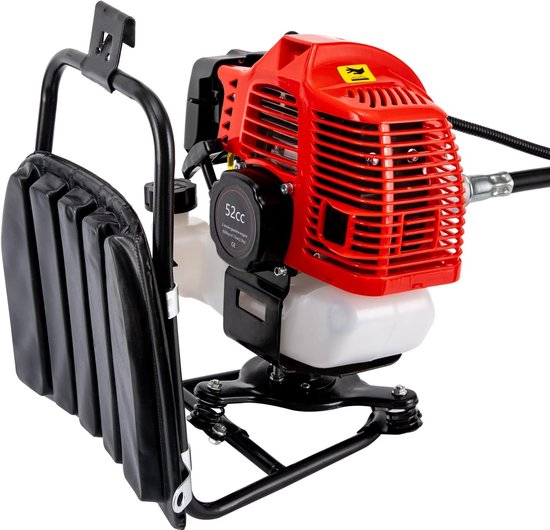 Bosmaaier 4-in-1 - Grastrimmer Kettingzaag - Tuinonderhoud Uitgebreid - Motor 52cc 2-takt - 270 cm Lengte - Rood — afbeelding 3