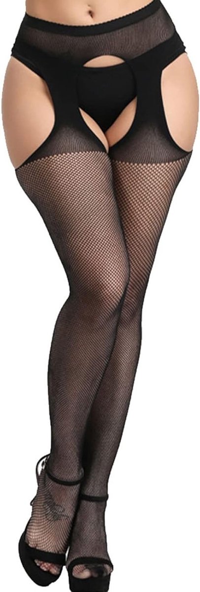 Lace Thigh High Transparante Kousen voor Dames, Zijden Kousen en Panty’s, Zwart, One Size, Perfect voor Feestjes en Speciale Gelegenheden