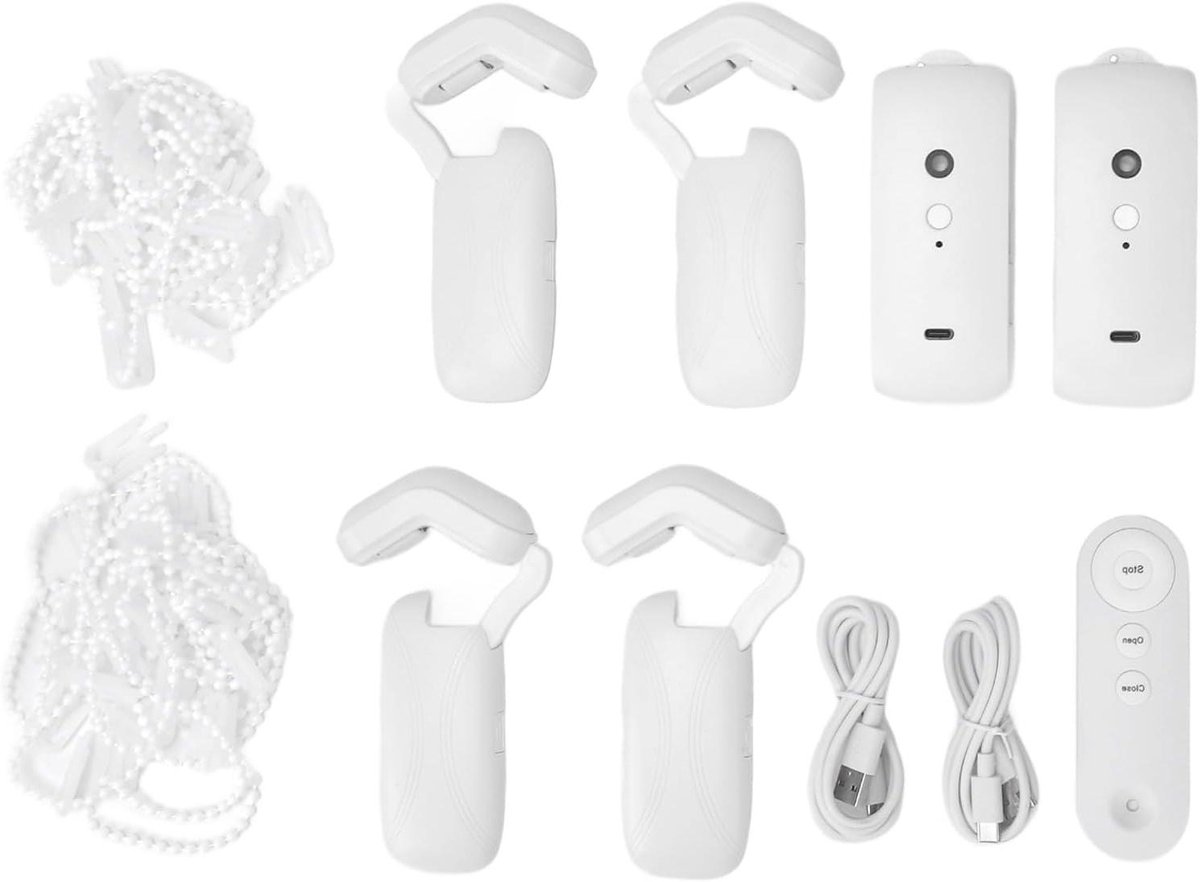 Automatische Gordijnopener - Slim Gordijn Systeem - Comfortabel Wonen - Stille Motor <25dB - Tot 15kg - Wit