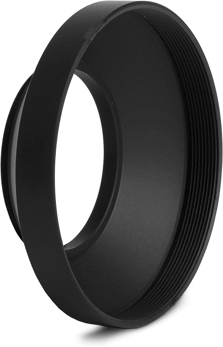 Zonnekap voor Lens - Lenskap Zonneklep - Camera Bescherming - Universele Pasvorm - 46mm - Zwart