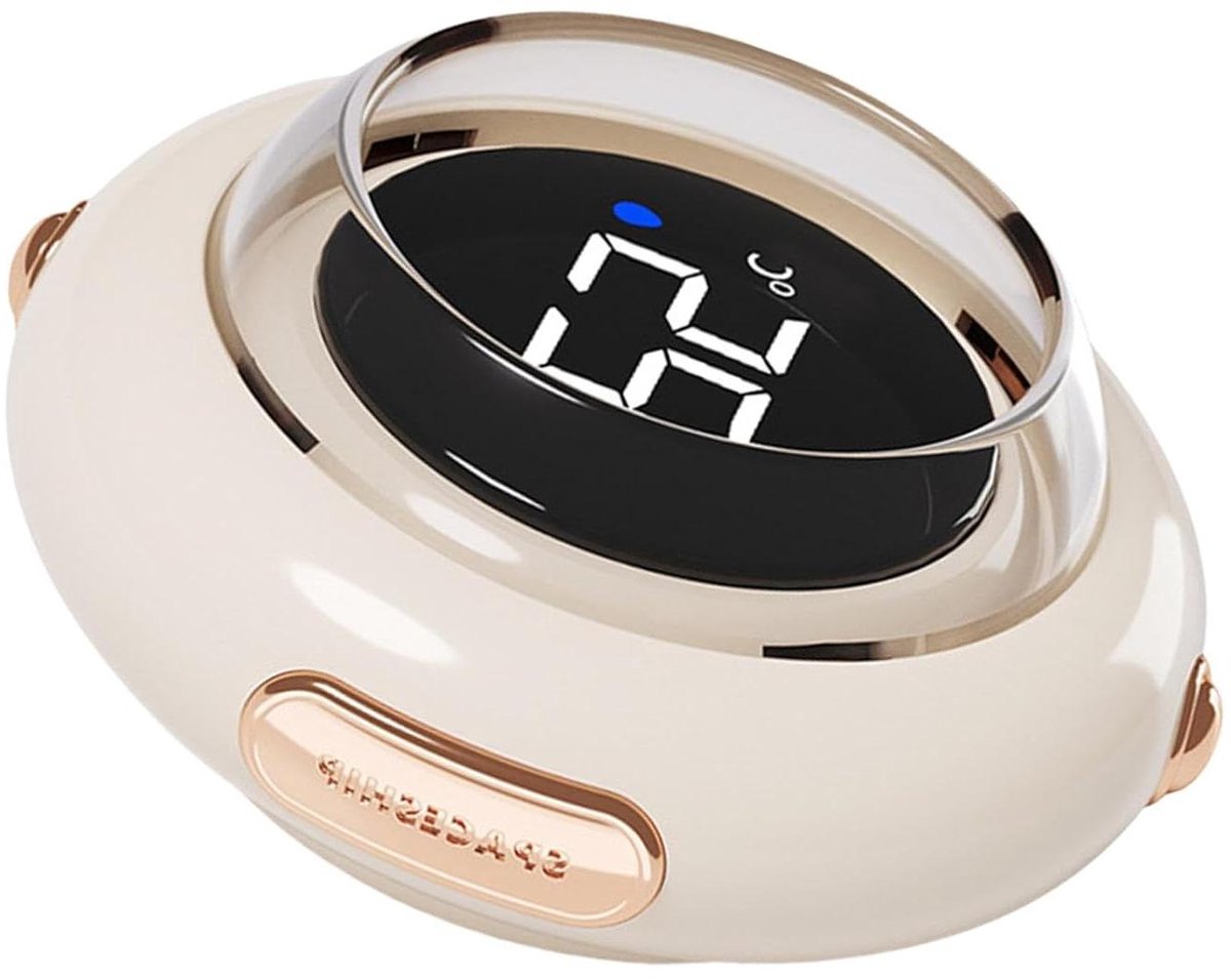 Digitale Badthermometer - Watertemperatuurmeter Baby - Veilig Baden - Drijvend en Waterdicht - 12 cm - Beige