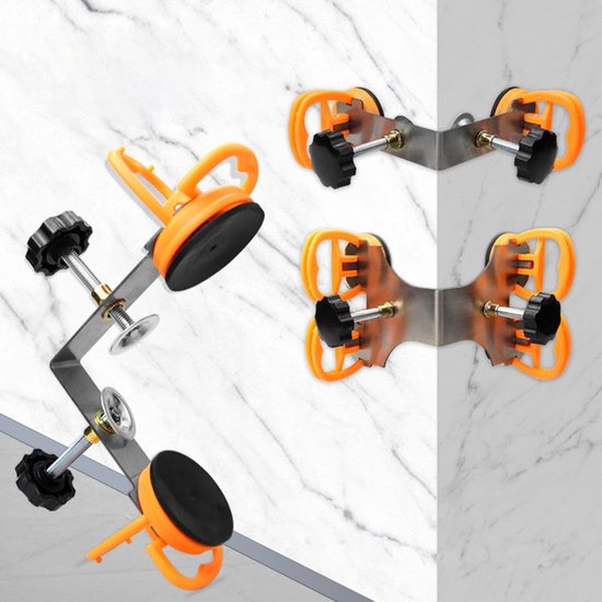 Voegmachine Aanrechtblad - Haakse Klem - Nauwkeurig Verbindingen Maken - Dubbele Zuignap Stabiliteit - 118 cm Hoofdstang - Zwart — afbeelding 2