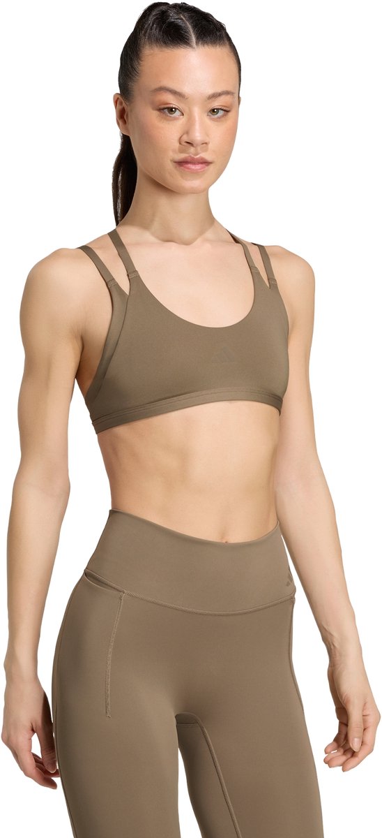 Adidas Performance Optime Strappy Light Support Workoutbeha - Dames - Beige